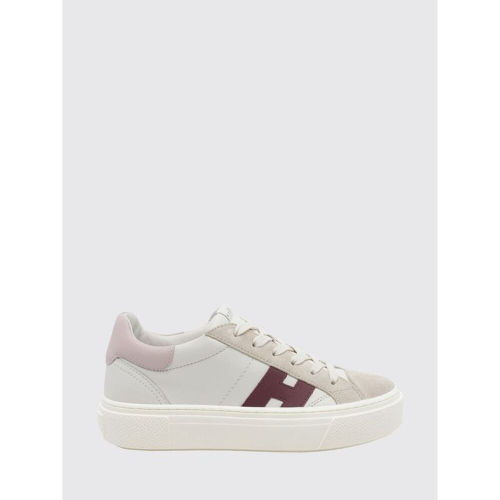 Hogan Women Crosswind Hogan Platform Sneakers In Smooth And Suede Calfskin